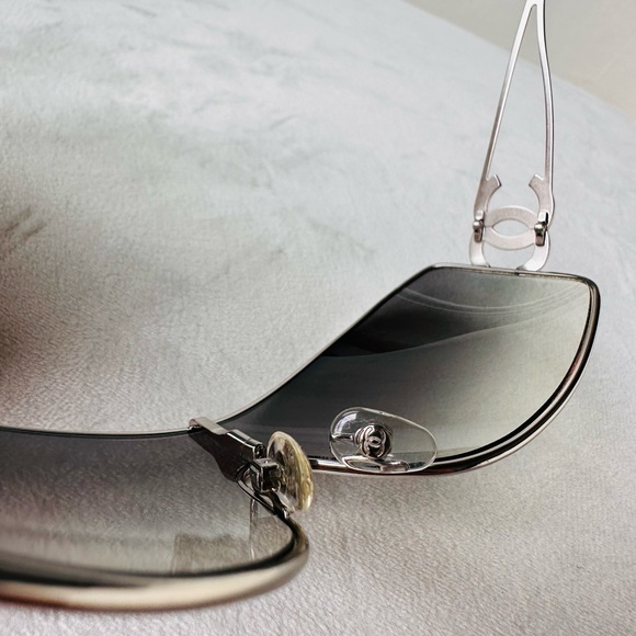 Rare 💫CHANEL vintage Gray gradient Swarovski CC’s sunglasses. - Picture 12 of 16
